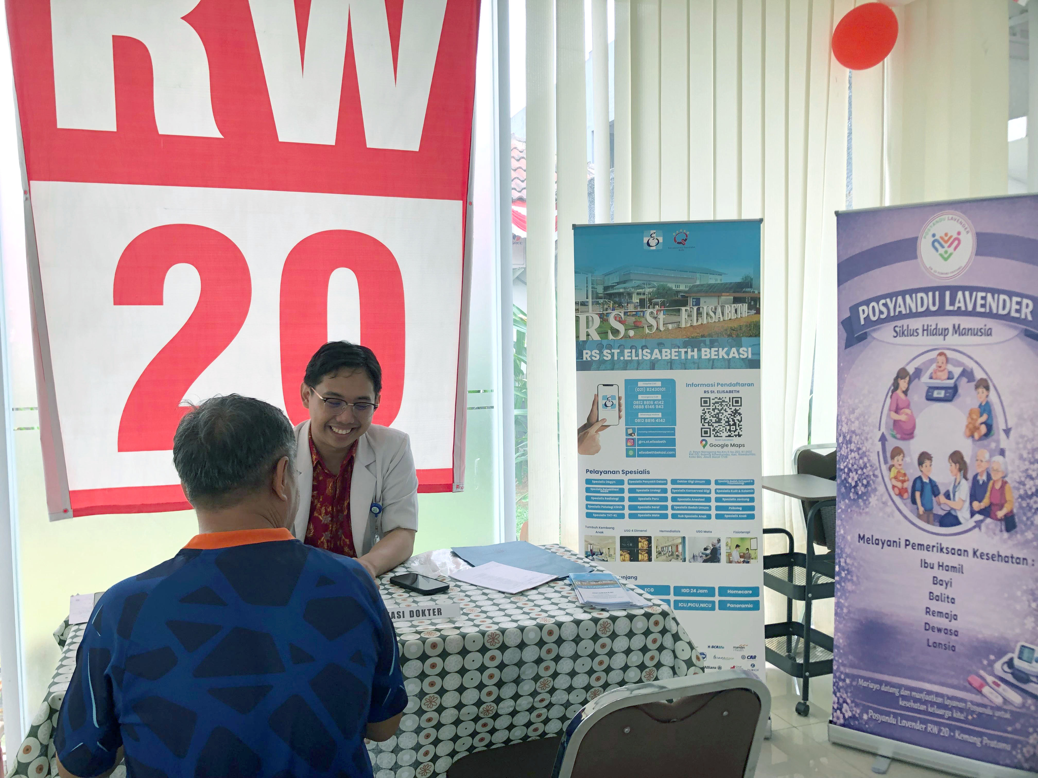 Program rutin pendampingan Posyandu Lavender  RW 20 Perumahan Kemang Pratama, Kec. Rawalumbu, Bekasi.